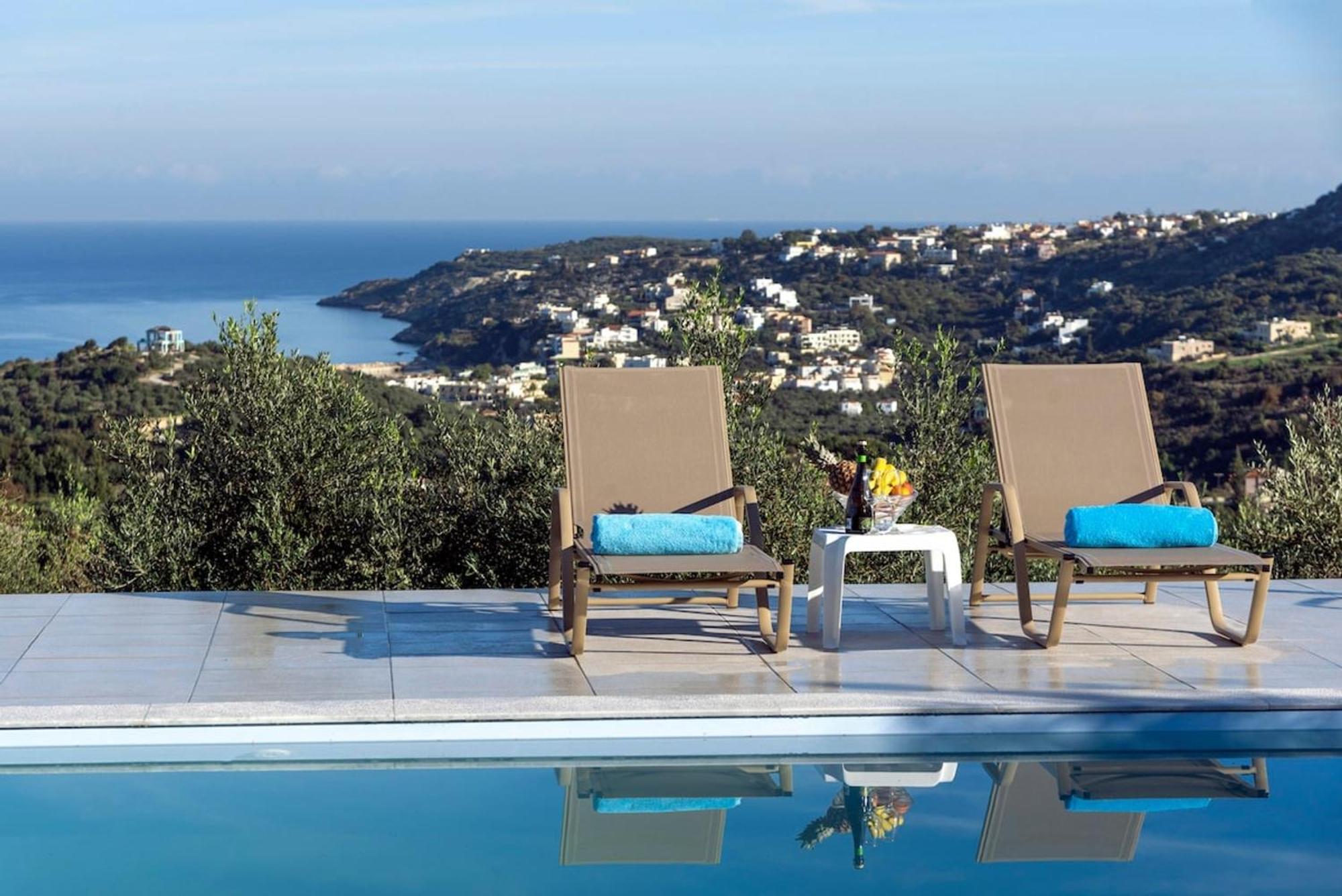 Villa Konstantinos Hilltop Vineyard Escape Алмирида Экстерьер фото