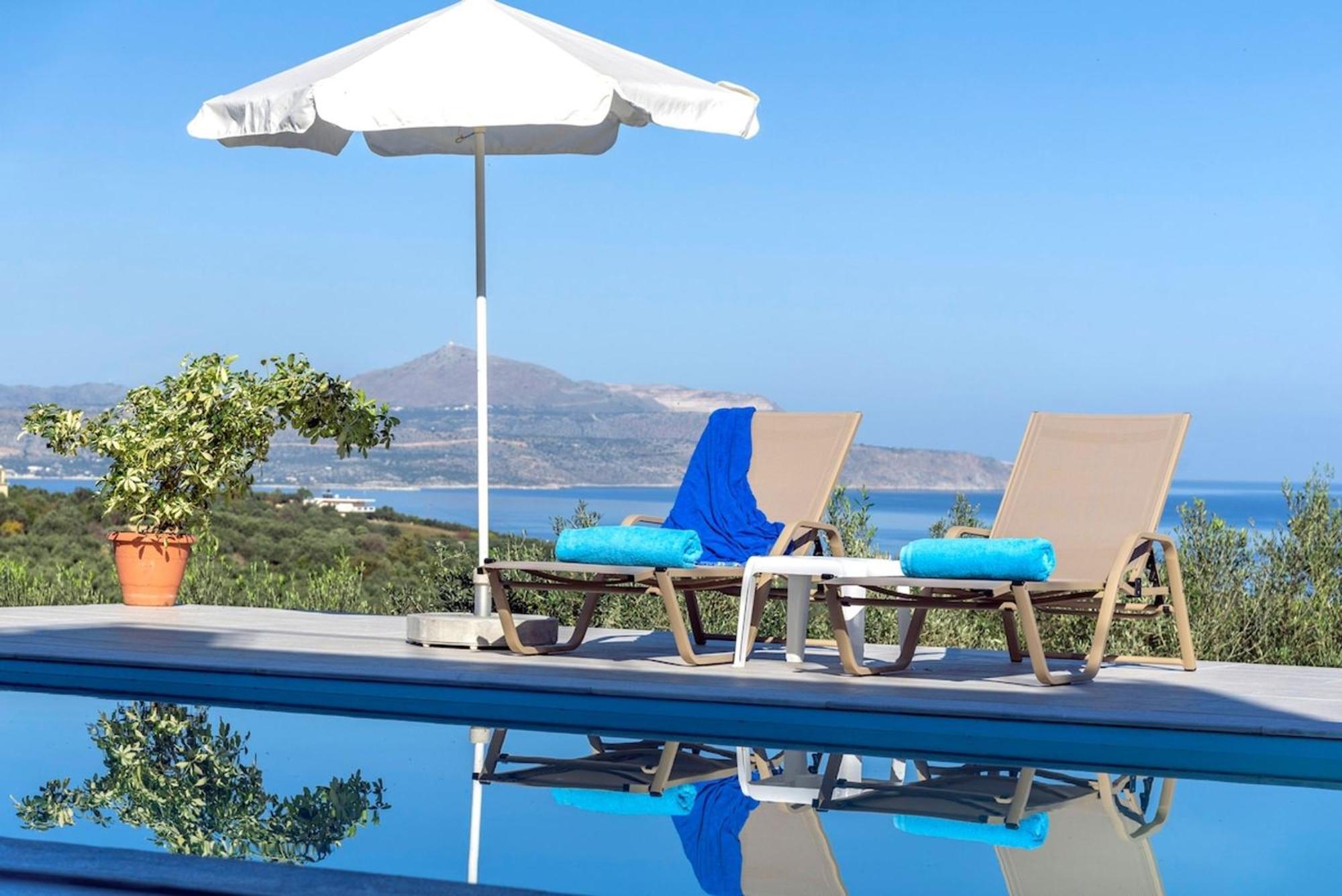 Villa Konstantinos Hilltop Vineyard Escape Алмирида Экстерьер фото