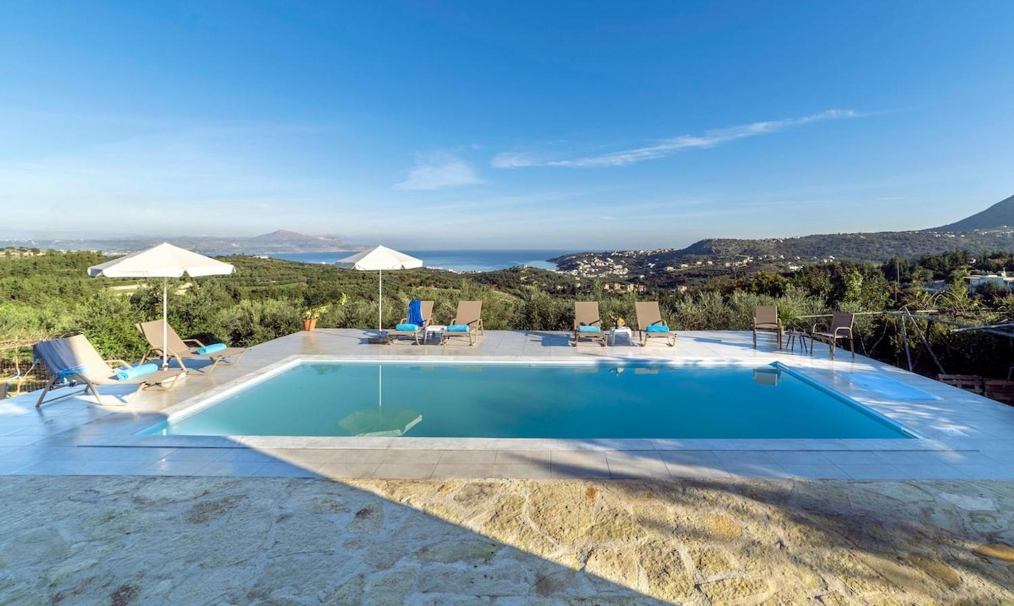 Villa Konstantinos Hilltop Vineyard Escape Алмирида Экстерьер фото
