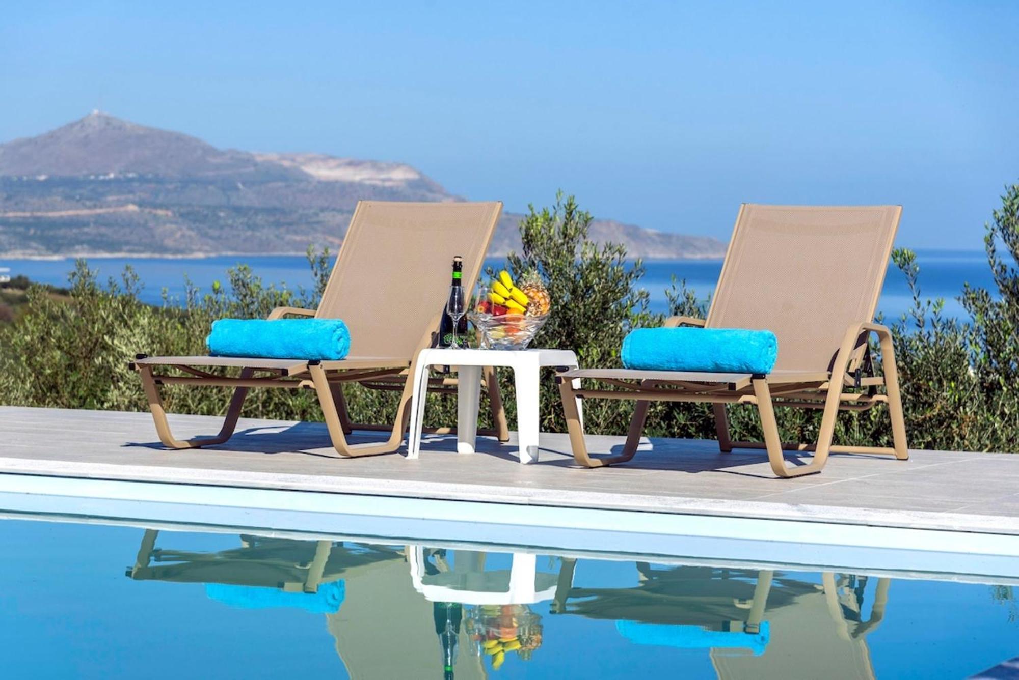 Villa Konstantinos Hilltop Vineyard Escape Алмирида Экстерьер фото