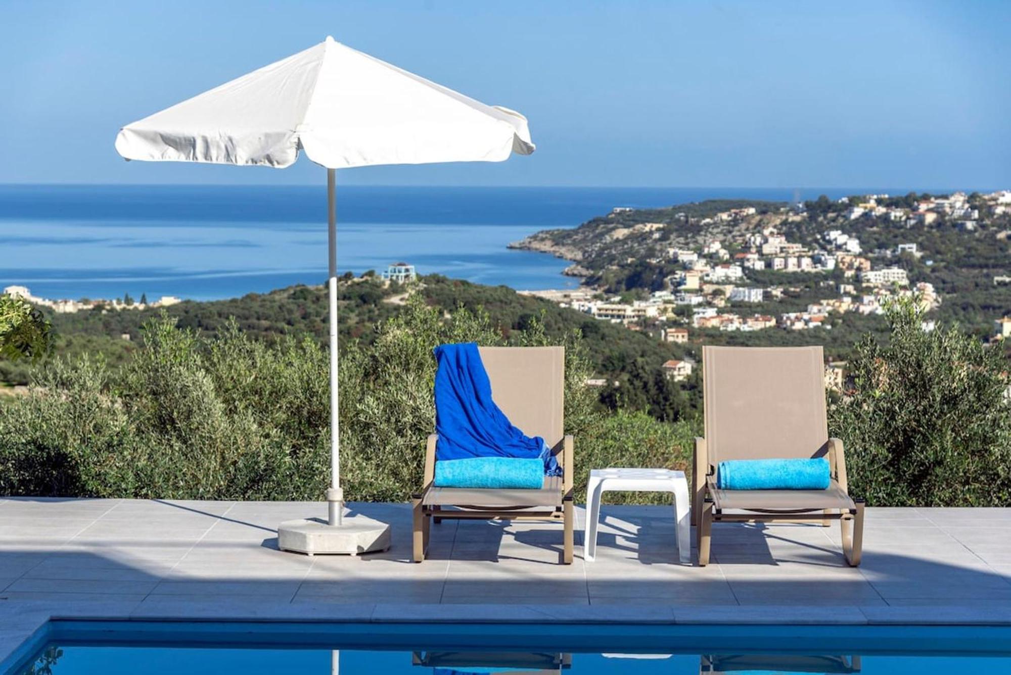 Villa Konstantinos Hilltop Vineyard Escape Алмирида Экстерьер фото