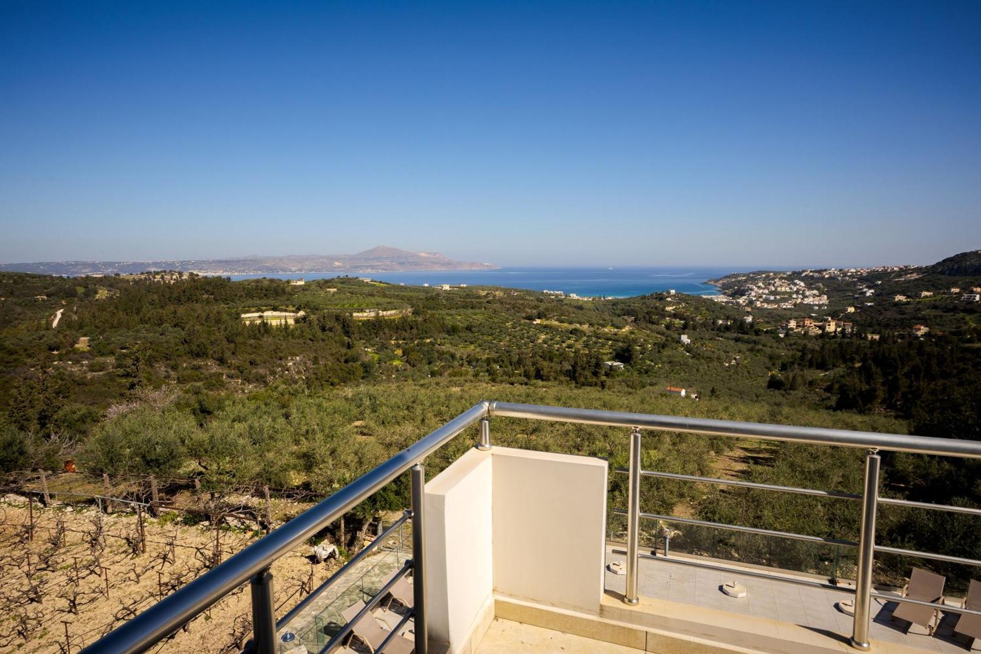 Villa Konstantinos Hilltop Vineyard Escape Алмирида Экстерьер фото